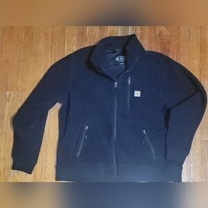 Carhartt Black Fleece Jacket with Zip Pockets